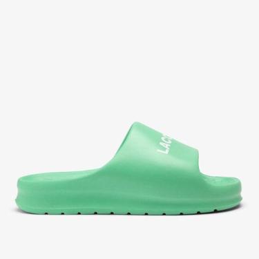 Imagem de Chinelo Slide Lacoste Serve Masculino, Verde, 40