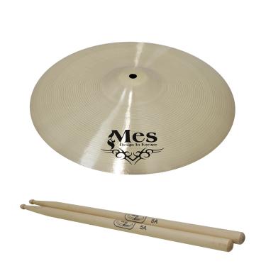 Imagem de Prato de Condução para Bateria 20" Liga de Bronze B8 ACT Series Mes Drums + Baqueta 5A Maple New York