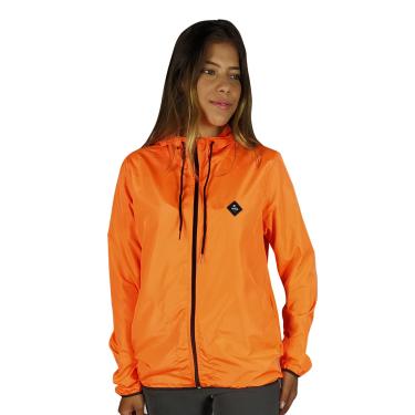 Imagem de Jaqueta Corta Vento Ciclismo Feminino Laranja WSS Diamond