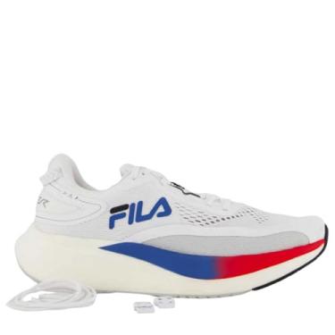 Imagem de Tênis Fila Racer T2 Xtreme Branco Azul e Vermelho - Masculino - 40 - Branco