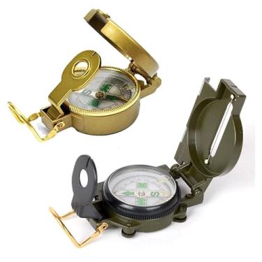 Imagem de Bússola Profissional Metal Alta Precisão Bússola Multifuncional em Metal (Verde)