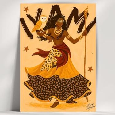 Imagem de Coleção de 62 quadros decorativos Giz - Umbanda e Candomblé - Decoração Orixá - Afro Brasileira - Escolha o seu Orixá! (Clássico, Iyami, 28x20cm)
