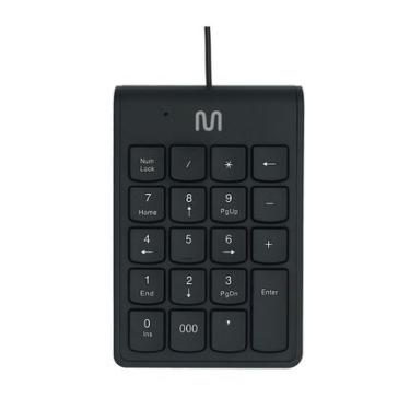Imagem de Teclado Numérico com Fio USB até 120cm c/ Tecla 000 Preto Multi (Multilaser) - TC227 TC227