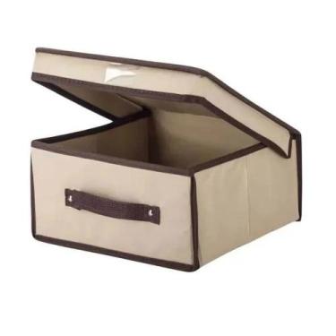 Imagem de Caixa organizadora grande para documentos fotos e roupas closet e armá