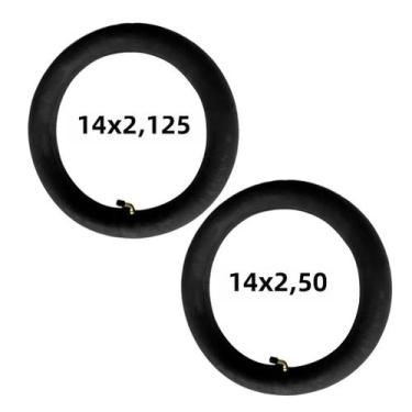 Imagem de Câmara De Ar Para Bicicleta Elétrica Em Borracha Butílica Com Válvula 