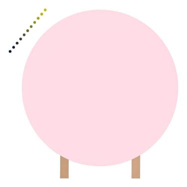 Imagem de Capa Para Painel Redondo  Lisas 1,50Mts Rosa Beb