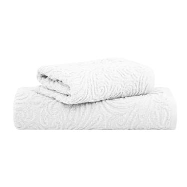 Imagem de Buddemeyer, Kit Jogo de Toalhas Buddemeyer 2 Peças Banho e Rosto Liz 100% Algodão Extra Soft Cor:Branco 1011