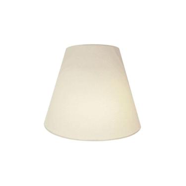 Imagem de Arandela Retro Cone Vivare Md-2001 Cúpula Em Tecido 25-26x13cm - Bivolt Branco 127-220v