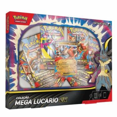 Imagem de Pokémon TCG Box Mega Lucario Ex Megaevolução Copag