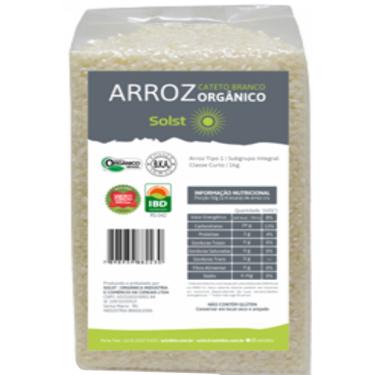 Imagem de Arroz Cateto Curto Branco Orgânico Solst 1kg