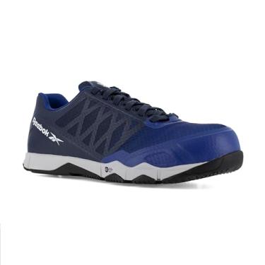 Imagem de Reebok Work Mens Speed Tr Composite Toe Athletic Work Safety Shoes Casual - Azul, Azul/preto, 11.5 Wide