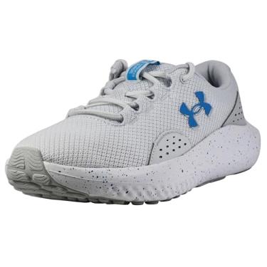 Imagem de Under Armour Tênis feminino UA W Charged Surge 4, cinza distante/cinza auréolo/azul claro, 35