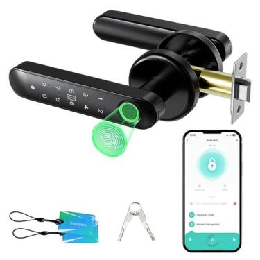 Imagem de Fechadura de porta inteligente Evanshow com impressão digital biométri