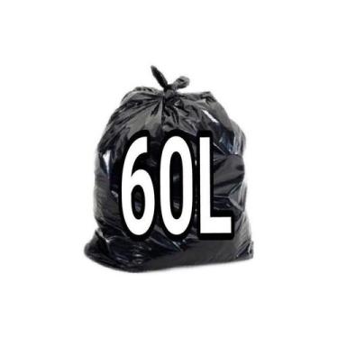 Imagem de Kit 6 Pacotes Com Saco De Lixo 60 Litros Preto 100 Unid - Higipack