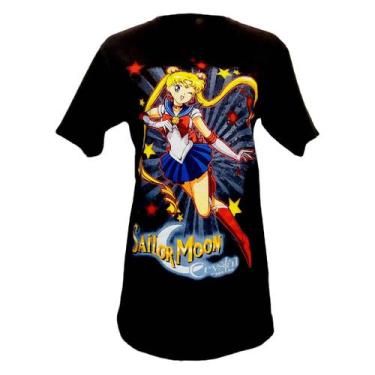 Imagem de Camiseta Sailor Moon com estampa dupla 100% algodão - Lightbek Officia