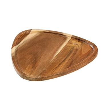 Imagem de Bandeja de madeira, bandeja de servir, bandeja multifuncional, café da manhã, sobremesa, café, decoração de casa, bandeja de servir