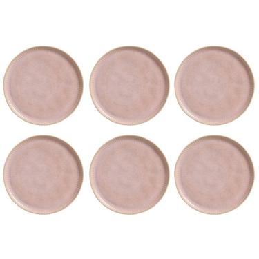 Imagem de Conjunto De Pratos Rasos 06 Peças Linhas Litchi Porto Brasil