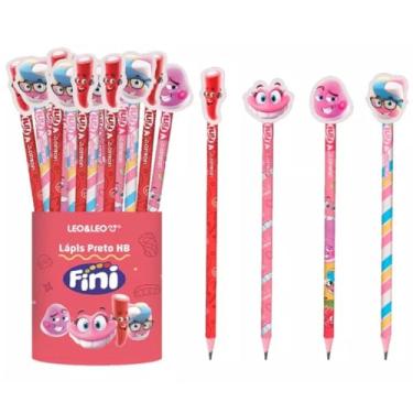 Imagem de 4X LÁPIS HB COM BORRACHA NA PONTA FINI - SORTIDO - LEO & LEO