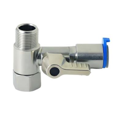 Imagem de Adaptador de fonte de água de latão 9,5 cm x 9,5 cm x 9,5 cm – ideal para filtros de água RO (osmose reversa), cafeteiras, máquinas de gelo e divisores de linha de água PE em sistemas de geladeira.