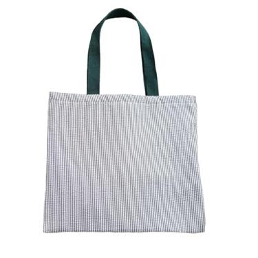 Imagem de Bolsa feminina de lona reutilizável, bolsa de tecido para academia, viagem, trabalho, Kr-tiaoblack, XX-Large