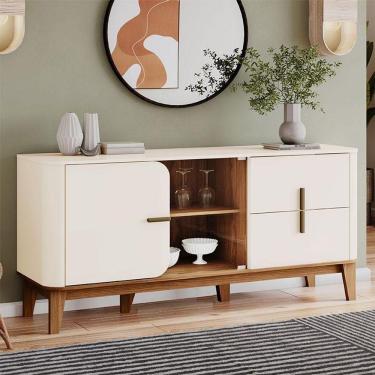 Imagem de Buffet Para Sala De Jantar Rael Ambiente Off White Nature - Henn