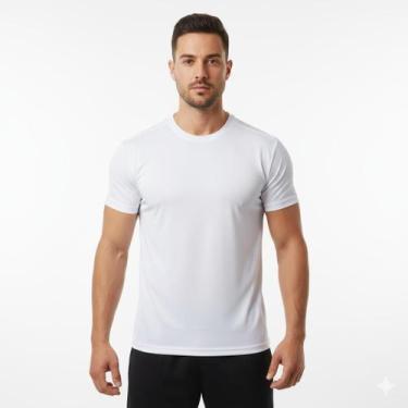 Imagem de Camiseta Slim Dry Fit Proteção Solar Uv Lisa COR:CINZATAMANHO:G - Tren