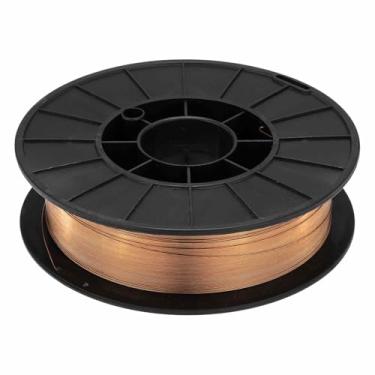 Imagem de HARFINGTON Fio de solda MIG sólido ER70S-6 0,023 polegadas, carretel de 4,5 kg, fio MIG de aço suave de baixo carbono com baixo respingo para soldagem a gás em todas as posições