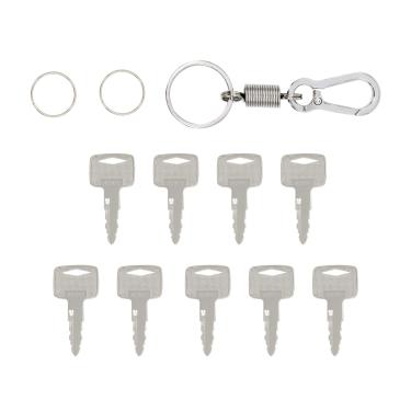 Imagem de Laofudech Pacote com 9 chaves de ignição A5160 91A07-01910 para empilhadeiras Mitsubishi Caterpillar série CAT FG compatíveis com modelos Nissan KEY00-GB01A e Unicarrier 85160