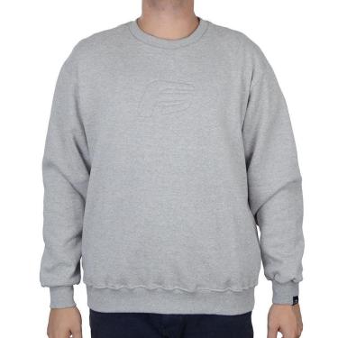 Imagem de Blusa Masculina Freesurf Moletom Cool Cinza Mescla - 111001202-Masculino