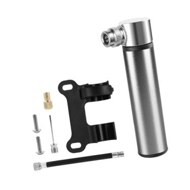 Imagem de Vaveren Mini bomba de ar para pneu de bicicleta 120 PSI, bomba de liga de alumínio para bicicleta de estrada e montanha, ferramenta de reparo, inflador de, Titânio E Suporte