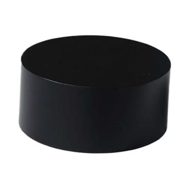 Imagem de Fenteer Pedestal redondo para exibição de manequim, suporte para loja de noivas, pedestal cilíndrico, plataforma para boutiques, sapatos/bolsas, decoração de, Preto