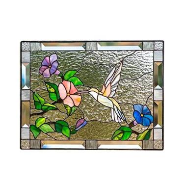 Imagem de Naroote Escultura Colorida Feita à Mão Em Série de Pássaros, Decoração de Suspensão de Parede para Jardim de Janela de Quarto, Ornamento de Espaço Vibrante para Família, Amigos, 20x15x3cm Acrílico