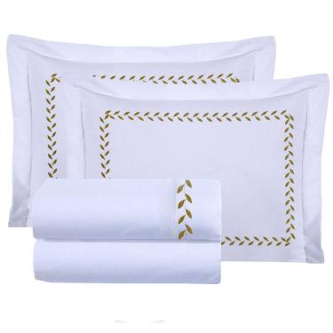 Imagem de Jogo De Cama Casal Andreza Queen Clancy Algodão Super Macio