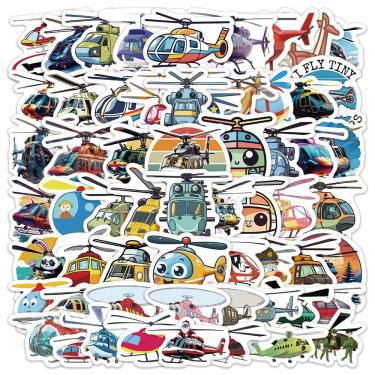 Imagem de Adesivos, 60 unidades/lote, adesivo de anime em vinil impermeável para helicópteros