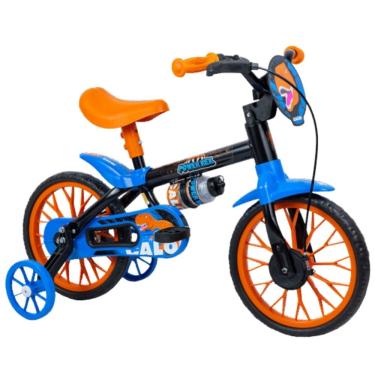 Imagem de Bicicleta Infantíl Aro 12 Power Rex Caloi Nathor Pt - Partir De 3 Anos C/Rodinhas 