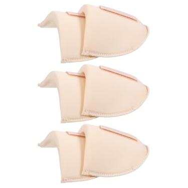 Imagem de 3 pares de ombreiras para roupas femininas, almofadas de ombro embutidas, almofadas de ombro removíveis antiderrapantes para mulheres, almofada de esponja respirável, almofadas de ombro suprimentos de