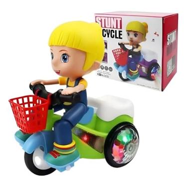 Imagem de Brinquedo Moto Triciclo Menino E Menina Empina Luzes Sons (Menina)