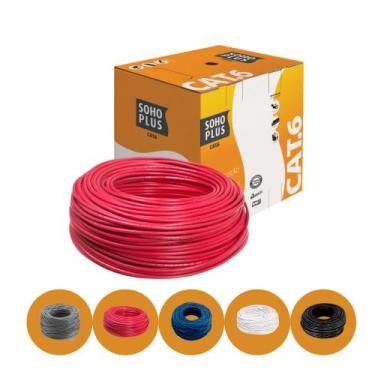 Imagem de Cabo Furukawa Soho Plus De Rede Cat6 50m , VERMELHO