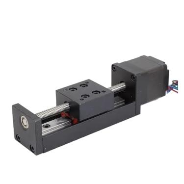 Imagem de S25HH0 Mini trilho de mesa deslizante tipo T trilho linear estágio 50-300 mm curso Nema11 motor de passo 28 mm para impressora XYZ Axis CNC 3D (curso 150 mm-tb6600, passo de 6 mm)