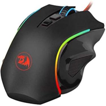 Imagem de Mouse optico gamer, ergonomico com design moderno, Preto, preciso, rapido, sensivel, inovador, funcional,