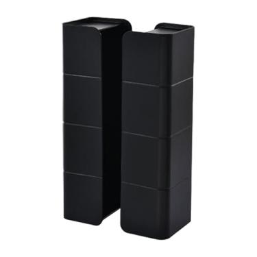 Imagem de Ｂｅｓｇａ Porta-lenços, dispensador de luvas, suporte removível para toalhas de papel, suporte para folhas de secadora para lavanderia, geladeira e acessórios, Preto