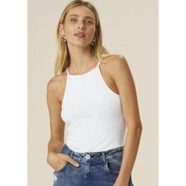 Imagem de Blusa Regata Nadador Feminina Canelada Malwee Ref. 68765, Branco, M