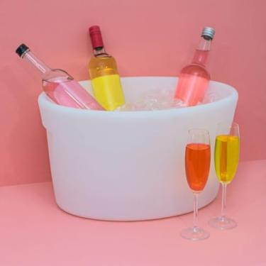 Imagem de Champanheira LED RGB • Design Oval com Parede Dupla Térmica