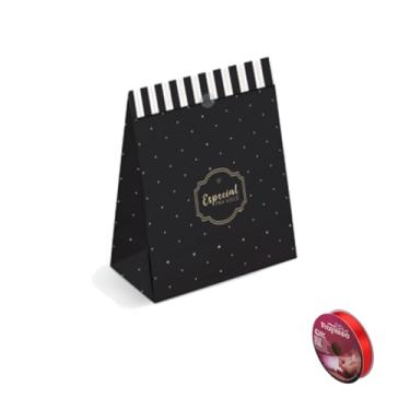 Imagem de Kit Saco Papel Para Presente 27cm x 19cm + Fita Cetim Rolo 15mm x 50mts