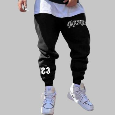 Imagem de Calça Moletom Treino Confortavel Estilo Despojado c/bolso Flanelado-Masculino