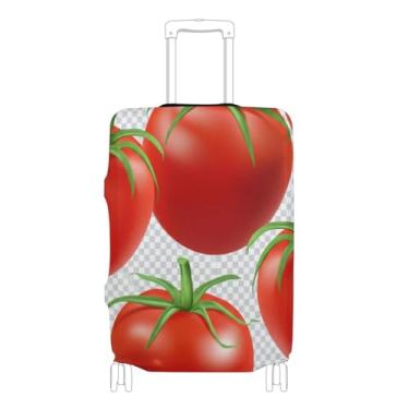 Imagem de Joisal Capa protetora de bagagem, capa de mala com estampa elástica, essencial para férias, tomates, frutas vermelhas, P, serve para capa de 45 a 50 cm, Tomates frutas vermelhas, XL 29-32 in, Capa de