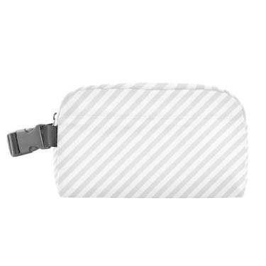 Imagem de TSENQUE Lancheira listrada personalizada cinza e branca para mulheres, meninas, lancheira masculina e infantil, lancheira para trabalho, portátil, divertida, fofa, bolsa térmica para meninos