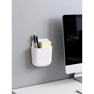 Imagem de Suporte de controle remoto montado na parede, organizador adesivo sem broca para quarto, sala de estar, cabeceira, telefone, prateleira