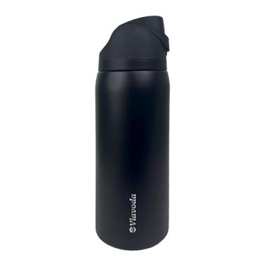 Imagem de Viavoda Garrafa de água isolada – aço inoxidável de 947 ml, tampa de palha, selada a vácuo, livre de BPA, 12 horas quente e fria até 24 horas – ideal para trabalho, academia, atividades ao ar livre