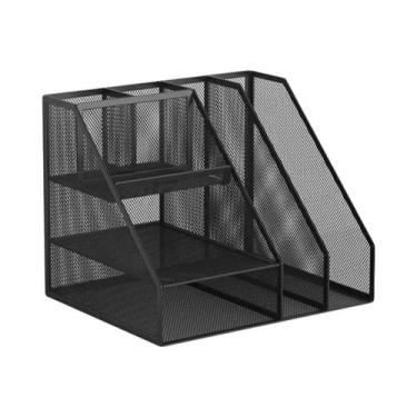 Imagem de Organizador De Mesa Em Malha De 3 Camadas Com Suporte Para Arquivos E 